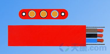 天康加鋼絲硅橡膠扁平電纜 天康加鋼絲硅橡膠扁平電纜